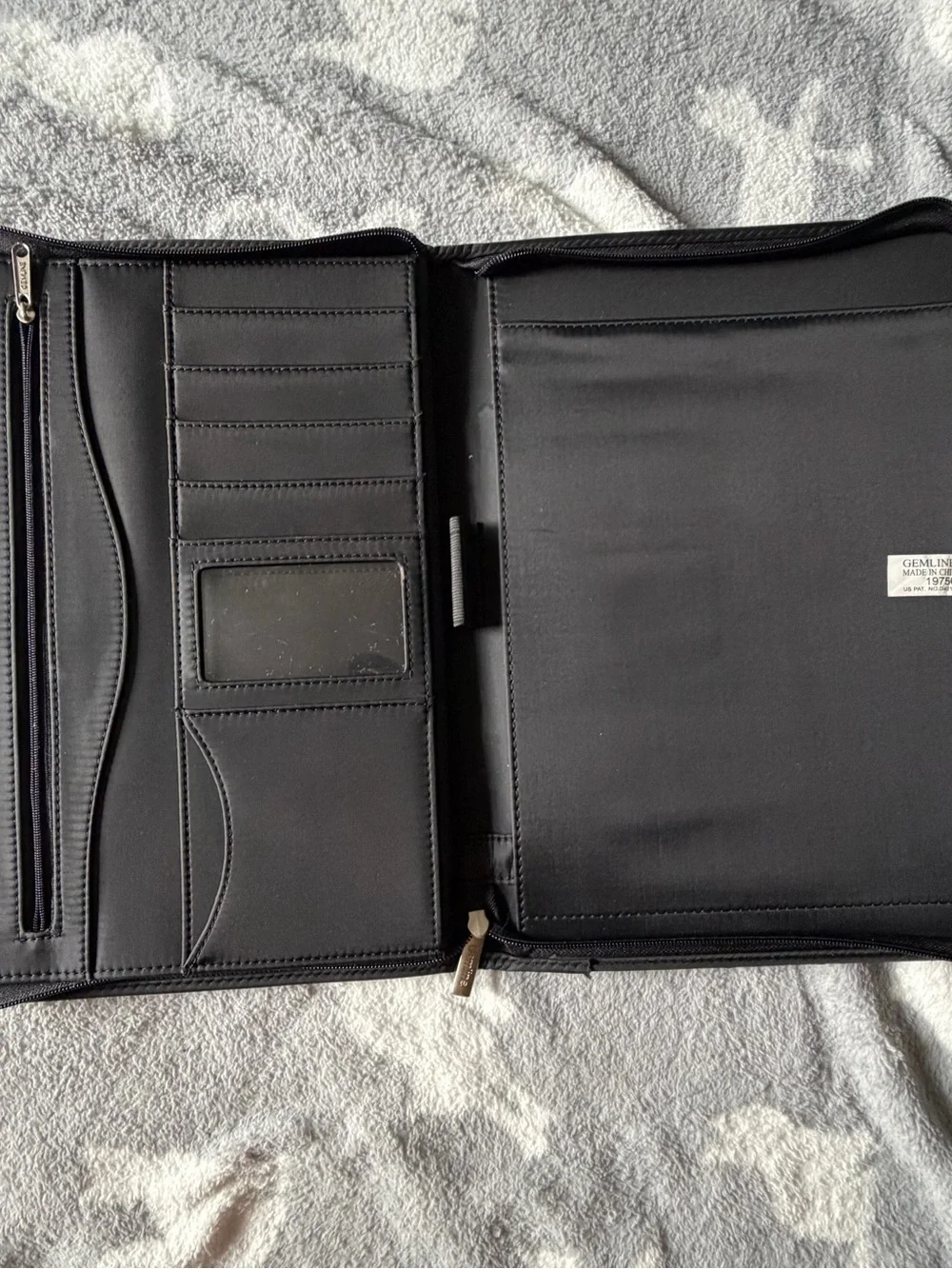 Honda Black Canvas Zippered Document Organizer